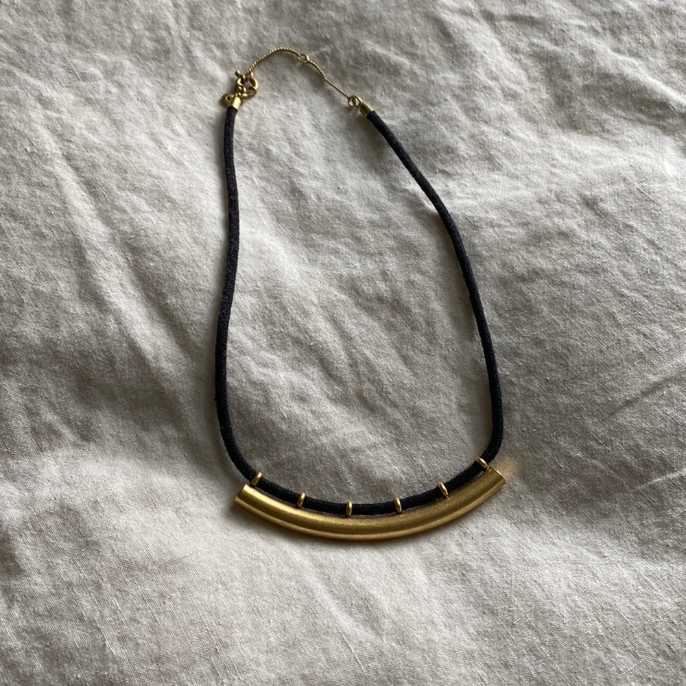Back & Gold  Statement Necklace